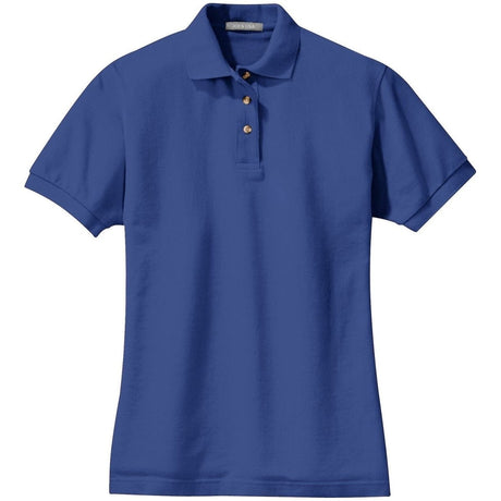 Ladies Pique Knit Polo Royal X - Small