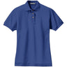 Ladies Pique Knit Polo Royal X - Small
