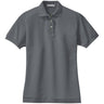 Ladies Pique Knit Polo Steel Grey X - Small