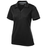 Ladies PosiCharge Micro - Mesh Polo X - Small Black Women's