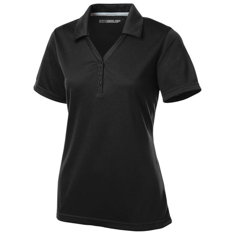 Ladies PosiCharge Micro - Mesh Polo X - Small Black Women's