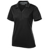 Ladies PosiCharge Micro - Mesh Polo X - Small Black Women's