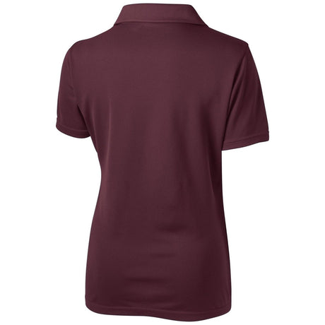 Ladies PosiCharge Micro - Mesh Polo X - Small Maroon Women's