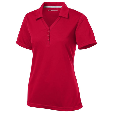 Ladies PosiCharge Micro - Mesh Polo X - Small True Red Women's
