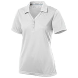 Ladies PosiCharge Micro - Mesh Polo X - Small White Women's