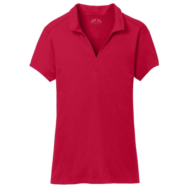 Ladies Rapid Dry Mesh Polo X - Small Engine Red Polos/Knits