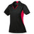 Ladies Side Blocked Micropique Sport - Wick Polo Black/Deep Red X - Small Polos/Knits
