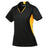 Ladies Side Blocked Micropique Sport - Wick Polo Black/Gold X - Small Polos/Knits