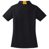 Ladies Side Blocked Micropique Sport - Wick Polo Black/Gold X - Small Polos/Knits