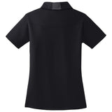 Ladies Side Blocked Micropique Sport - Wick Polo Black/Iron Grey X - Small Polos/Knits