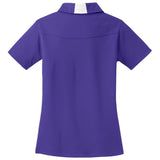 Ladies Side Blocked Micropique Sport - Wick Polo Purple/White X - Small Polos/Knits
