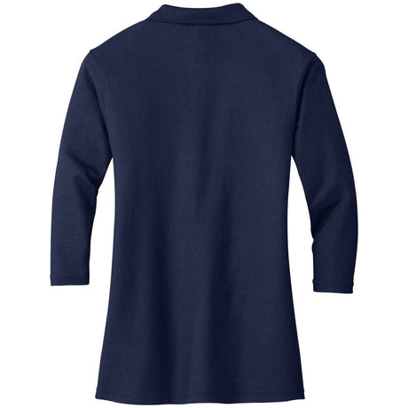 Ladies Silk Touch™ 3/4 - Sleeve Polo Navy X - Small Polos/Knits