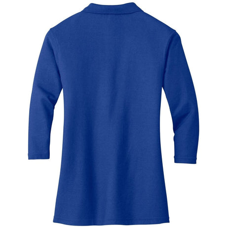 Ladies Silk Touch™ 3/4 - Sleeve Polo Royal X - Small Polos/Knits