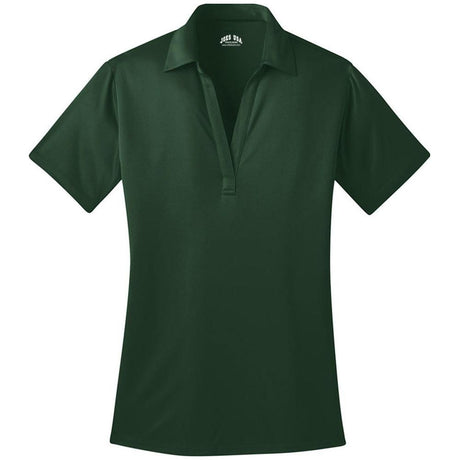 Ladies Silk Touch Performance Polo's in 16 Colors - Sizes XS - 4XL Dark Green XS