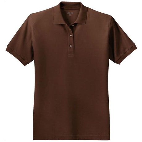 Ladies Silk Touch Polo Coffee Bean X - Small Polos/Knits