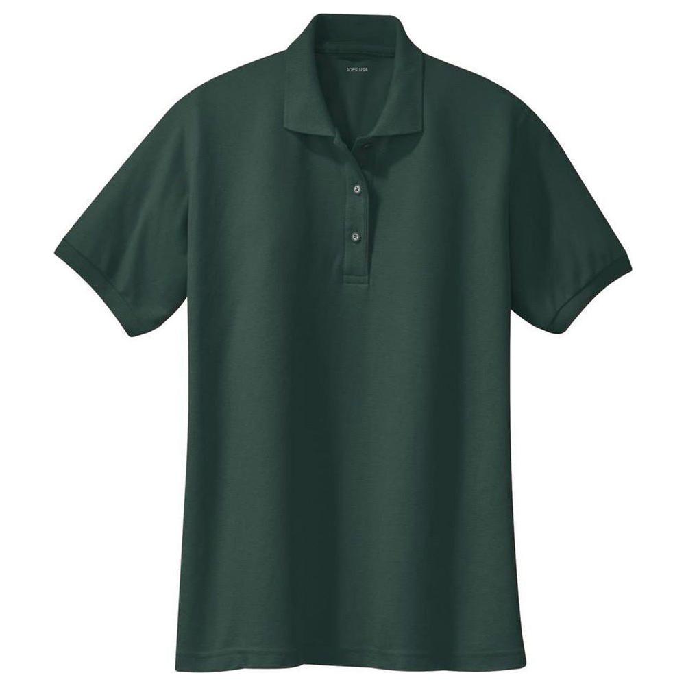 Ladies Silk Touch Polo Dark Green X - Small Polos/Knits