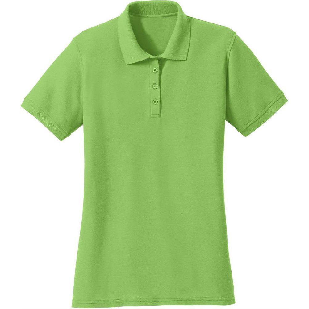 Ladies Silk Touch Polo Lime Green X - Small Polos/Knits