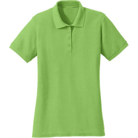 Ladies Silk Touch Polo Lime Green X - Small Polos/Knits