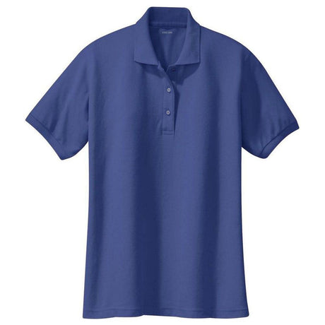 Ladies Silk Touch Polo Mediterranean Blue X - Small Polos/Knits