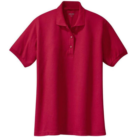 Ladies Silk Touch Polo Red X - Small Polos/Knits
