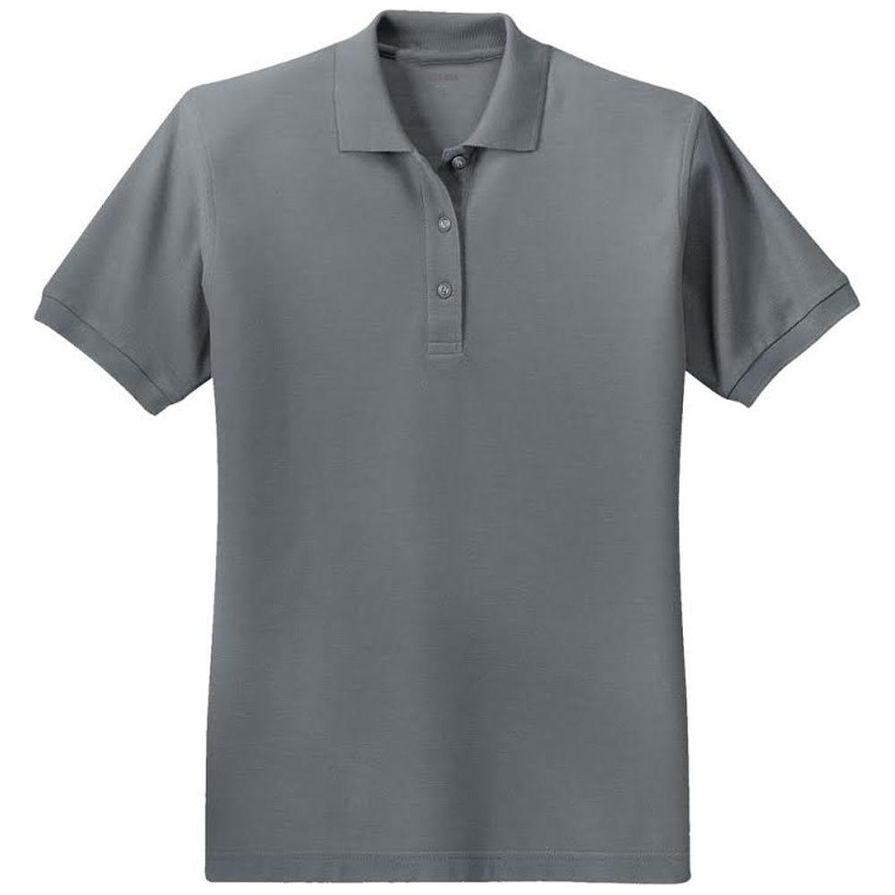 Ladies Silk Touch Polo Steel Grey X - Small Polos/Knits