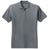 Ladies Silk Touch Polo Steel Grey X - Small Polos/Knits