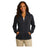 Ladies Slub Fleece Full - Zip Jacket X - Small Black Jackets
