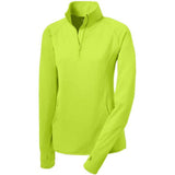 Ladies Sport - Wick Stretch 1/4 - Zip Pullover Black X - Small