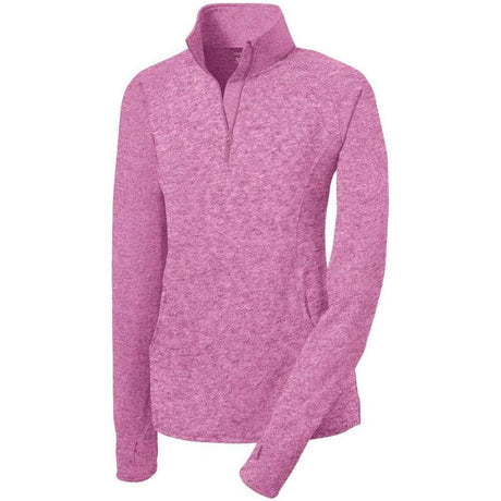 Ladies Sport - Wick Stretch 1/4 - Zip Pullover Deep Red X - Small