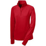 Ladies Sport - Wick Stretch 1/4 - Zip Pullover Deep Red X - Small