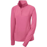 Ladies Sport - Wick Stretch 1/4 - Zip Pullover Dusty Rose X - Small