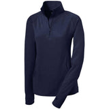 Ladies Sport - Wick Stretch 1/4 - Zip Pullover True Navy X - Small