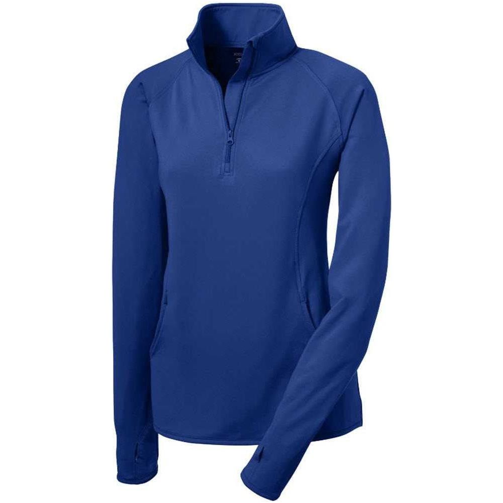 Ladies Sport - Wick Stretch 1/4 - Zip Pullover True Royal X - Small