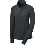Ladies Sport - Wick Stretch 1/4 - Zip Pullover White X - Small