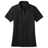 Ladies Stretch Pique Polo Black X - Small Women's