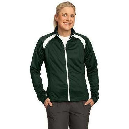 Ladies Tricot Track Jacket Black/Black X - Small Jackets
