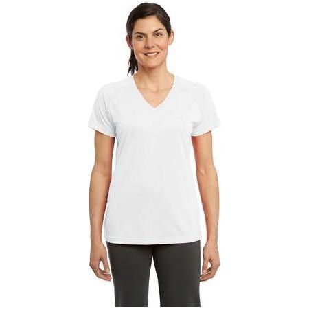 Ladies Ultimate Performance V - Neck X - Small White