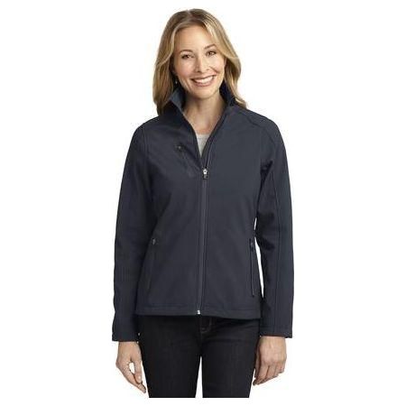 Ladies Welded Soft Shell Jacket Battleship Grey 2X - Large Soft Shell Jackets
