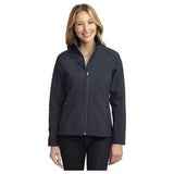 Ladies Welded Soft Shell Jacket Battleship Grey 3X - Large Soft Shell Jackets