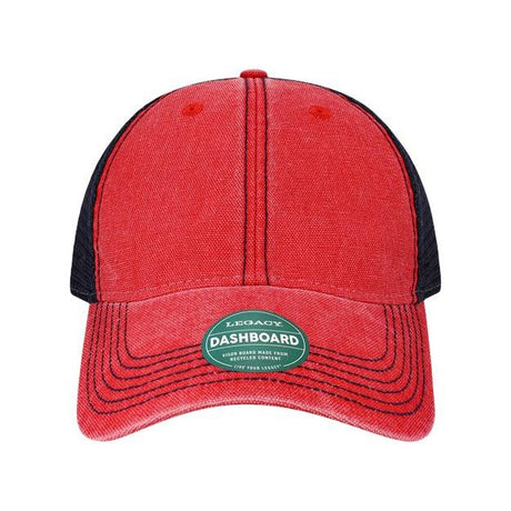LEGACY Dashboard Trucker Cap - LEGACY DTA Scarlet Red/ Navy Adjustable Caps