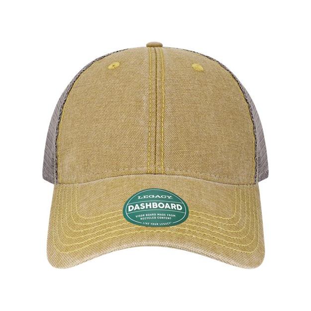 LEGACY Dashboard Trucker Cap - LEGACY DTA Stone/ Olive/ Navy Adjustable Caps