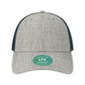 LEGACY Lo - Pro Snapback Trucker Cap - LEGACY LPS Heather Grey/ Navy Adjustable Caps