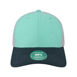 LEGACY Mid - Pro Snapback Trucker Cap - LEGACY MPS Mint/ Marine/ Navy Adjustable Trucker Caps