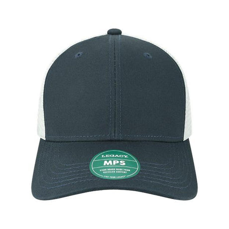 LEGACY Mid - Pro Snapback Trucker Cap - LEGACY MPS Navy/ Dark Grey/ Silver Adjustable Trucker Caps