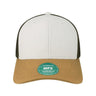 LEGACY Mid - Pro Snapback Trucker Cap - LEGACY MPS White/ Caramel/ Brown Adjustable Trucker Caps