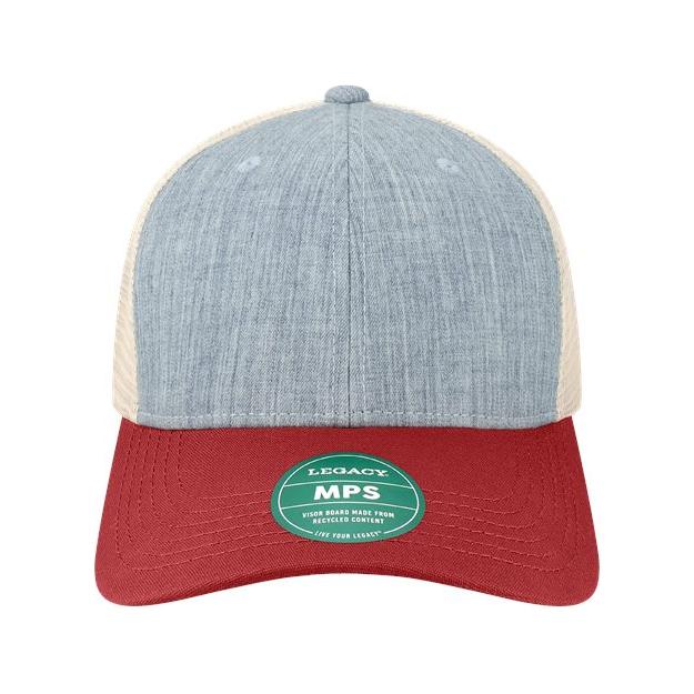 LEGACY Mid - Pro Snapback Trucker Cap - LEGACY MPS Yellow/ Marine/ White Adjustable Trucker Caps