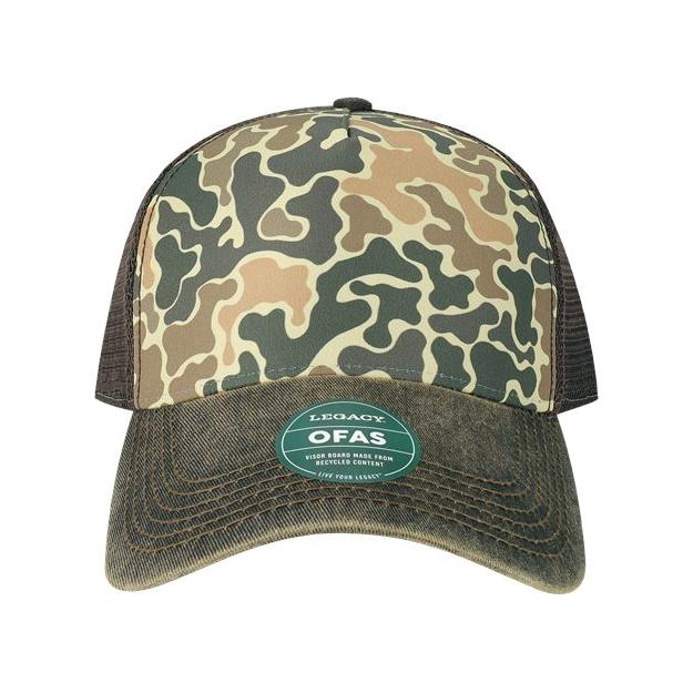 LEGACY Old Favorite Five - Panel Trucker Cap - LEGACY OFAFP Blue Pines Adjustable Caps