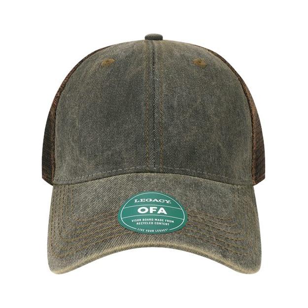 LEGACY Old Favorite Trucker Cap - LEGACY OFA Black/ Brown Adjustable Caps