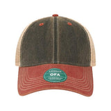 LEGACY Old Favorite Trucker Cap - LEGACY OFA Black/ Cardinal/ Khaki Adjustable Caps