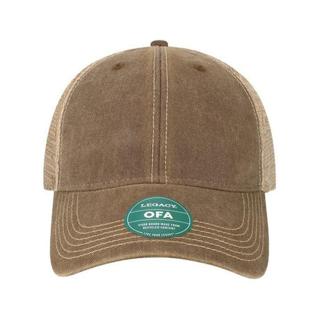 LEGACY Old Favorite Trucker Cap - LEGACY OFA Brown/ Khaki Adjustable Caps